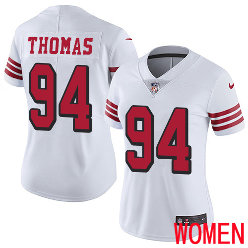 San Francisco 49ers Limited White Women Solomon Thomas NFL Jersey #94 Rush Vapor Untouchable